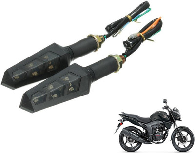 PRTEK Front, Rear LED Indicator Light for Honda CB Trigger(Yellow)