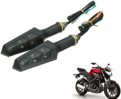 PRTEK Front, Rear LED Indicator Light for Suzuki Gixxer(Yellow)