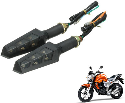 PRTEK Front, Rear LED Indicator Light for Yamaha FZ16(Yellow)
