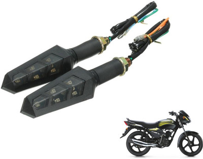 PRTEK Front, Rear LED Indicator Light for TVS Star City(Yellow)