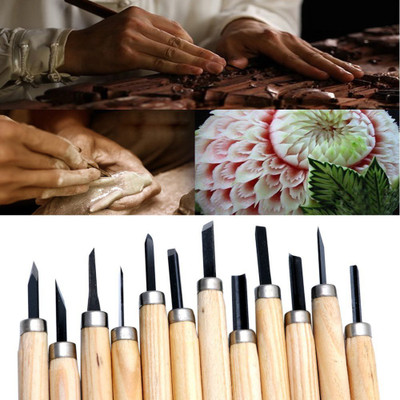 Saiyam Wood Carving Chisel Knife Hand Tool Set for Basic Detailed Carving Wood