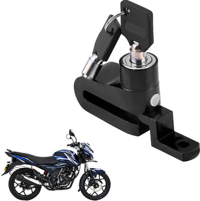Pious DBL765Discover 125 DTS-i Motorcycle Lock Security Anti Theft Bicycle Motorbike Disc Brake Lock Theft Protection DISC_BRAK_LCK_ST1_ASRTD_DSK828 Disc Lock, U Lock(Black)