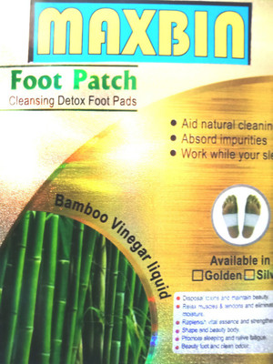 MAXBIN Cleansing Toxins Remover Detox Foot Patches 10 Adhesive Pads Kit(100 g)