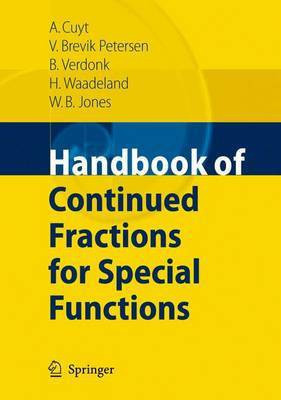 Handbook of Continued Fractions for Special Functions(English, Electronic book text, Cuyt Annie)