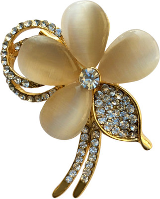 FURE Twisted Petal (Golden) Brooch(Gold)