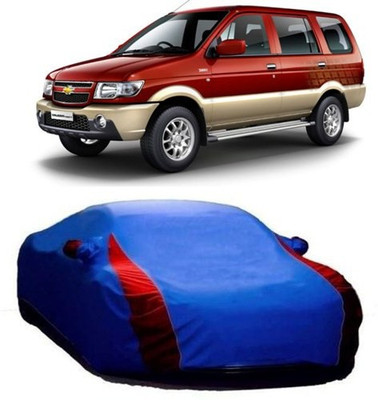XGuard Car Cover For Chevrolet Tavera (With Mirror Pockets)(Blue)