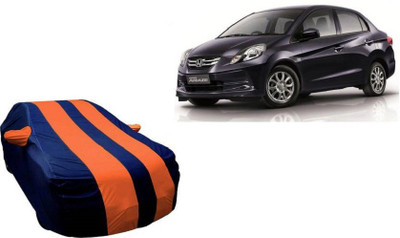 High Quality Car Cover For Honda Amaze (Without Mirror Pockets)(Orange, Blue)