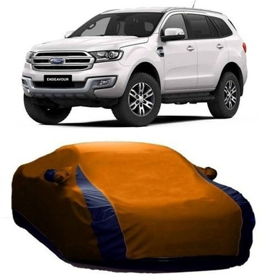 AASDEE Car Cover For Ford Endeavour (With Mirror Pockets)(Orange)