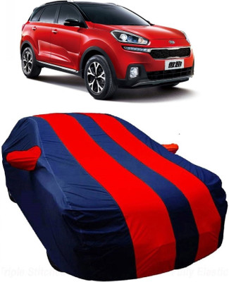 MoTRoX Car Cover For Mahindra KUV100 (With Mirror Pockets)(Blue, Red)