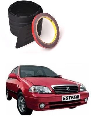 PRTEK Plastic Car Bumper Guard(Black, Pack of 1 X MATT BLACK, Maruti, Esteem)