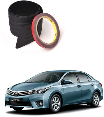 PRTEK Plastic Car Bumper Guard(Black, Pack of 1 X MATT BLACK, Toyota, Altis)