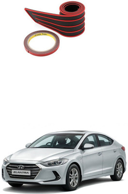 PROEDITION Plastic Car Bumper Guard(Black, Red, Pack of 1, Hyundai, Elantra)
