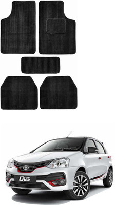 MATIES Fabric Standard Mat For  Toyota Etios Liva(Black)