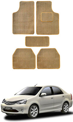 MATIES Fabric Standard Mat For  Toyota Etios(Beige)