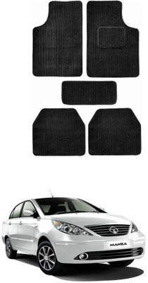 MATIES Fabric Standard Mat For  Tata Manza(Black)