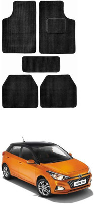MATIES Fabric Standard Mat For  Hyundai Elite i20(Black)