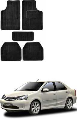 MATIES Fabric Standard Mat For  Toyota Etios(Black)
