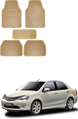 MATIES Fabric Standard Mat For  Toyota Etios(Beige)