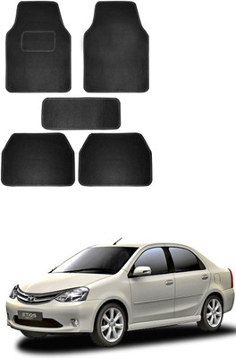MATIES Fabric Standard Mat For  Toyota Etios(Black)
