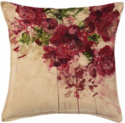 Flamant Floral Cushions Cover(40 cm*40 cm, Multicolor)