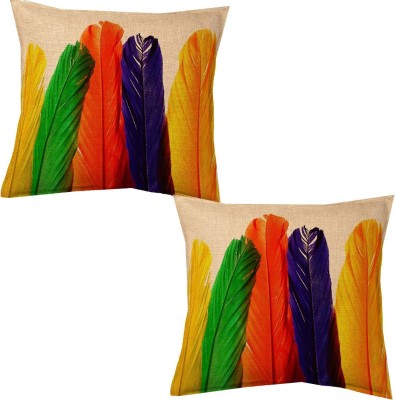 DEHATI STORE Printed Cushions Cover(Pack of 2, 40 cm*40 cm, Multicolor)