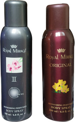 Royal Mirage 1 Grey And 1 Orig At Rs.522 Price reviews Specs