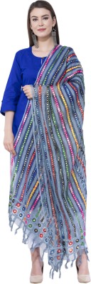 A R SILK Cotton Blend Embellished Women Dupatta