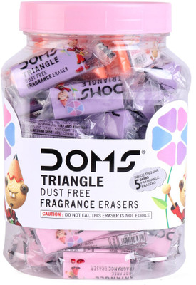 DOMS PCS-0001 Non-Toxic Eraser(Set of 50, Multicolor)