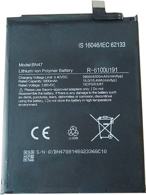 FULL CELL Mobile Battery For  Xiaomi Mi A2 Lite / Redmi 6 Pro BN47