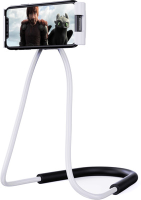 ELV Phone Neck Holder, Gooseneck Lazy Neck Phone Mount to Free Your Hands for iPhone Android Smartphone - White Mobile Holder