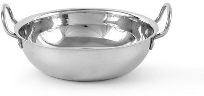 STEPHY Stainless Steel Non-Induction Kadhai Diameter 24 cm Kadhai 24 cm diameter 2 L capacity(Stainless Steel)
