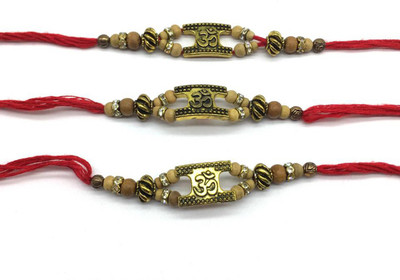 Digital Dress Room Thread 13RAK03-51 Mauli Thread Rakhi  Set(3Rakhi)