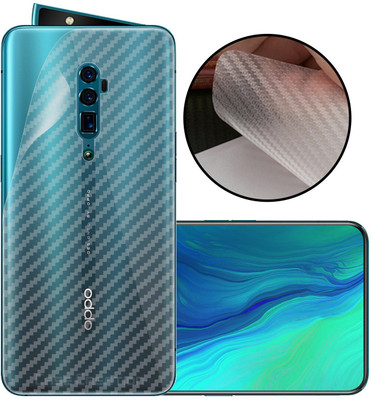 CASE CREATION OPPO Reno 10x Zoom Mobile Skin(3D Carbon Fibre Transparent Back Skin Matte Finish)