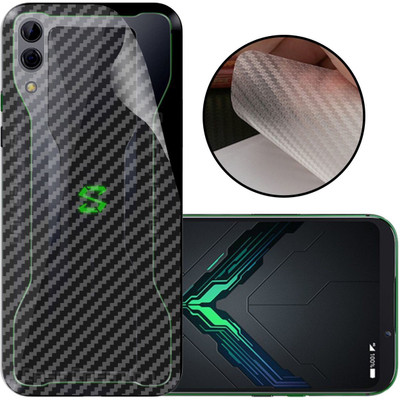 CASE CREATION Mi Black Shark 2 (2019) Mobile Skin(3D Carbon Fibre Transparent Back Skin Matte Finish)