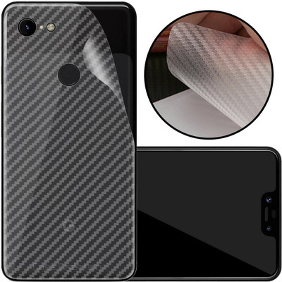CASE CREATION Google Pixel 3A XL Mobile Skin(3D Carbon Fibre Transparent Back Skin Matte Finish)