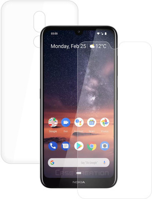 CASE CREATION Front and Back Screen Guard for Nokia 3.2 (6.26-inch)(Pack of 2)