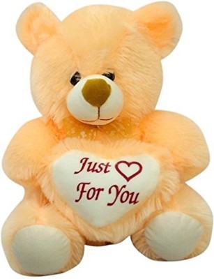 PRACHI TOYS Cute & Hugable Teddy Bear with Heart for Someone Special Gift  - 35 cm(Cream)
