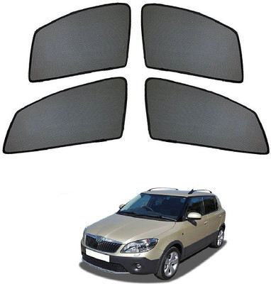 KOZDIKO Side Window Sun Shade For Skoda Fabia(Black)