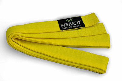 HENCO Turbo Judo/Karate/taekwando Martial Arts Belt Abdominal Belt(Yellow)