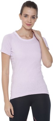 CAMPUS SUTRA Self Design Women Round Neck Pink T-Shirt