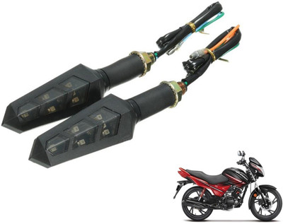 PRTEK Front, Rear LED Indicator Light for Hero Glamour(Yellow)