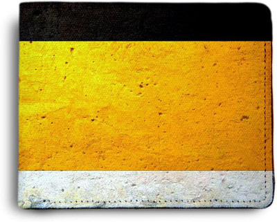MI-STYLE Men Casual White, Black, Yellow Canvas Wallet(2 Card Slots)