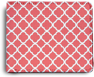 MI-STYLE Men Casual Pink Canvas Wallet(6 Card Slots)