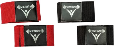 VICTORY PRO BOXING HAND WRAPS - 05 & HAND BANDAGE Red & Black Wrist Support(Red, Black)