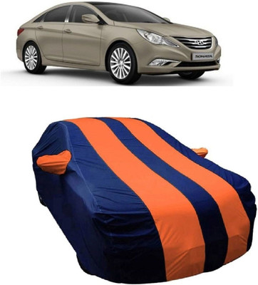 MoTRoX Car Cover For Hyundai Sonata Transform (With Mirror Pockets)(Blue, Orange)