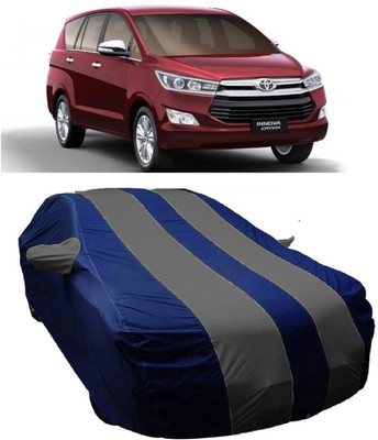 MoTRoX Car Cover For Toyota Innova Crysta (With Mirror Pockets)(Blue, Grey)