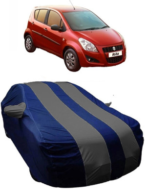 MoTRoX Car Cover For Maruti Suzuki Ritz (With Mirror Pockets)(Blue, Grey)