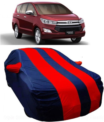 MoTRoX Car Cover For Toyota Innova Crysta (With Mirror Pockets)(Blue, Red)