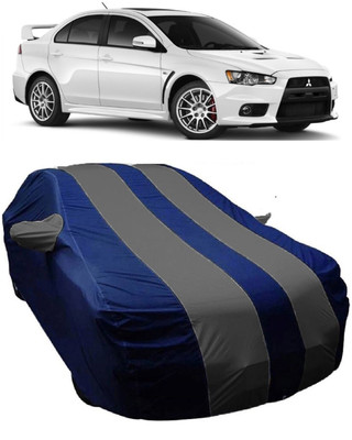 MoTRoX Car Cover For Mitsubishi Lancer (With Mirror Pockets)(Blue, Grey)