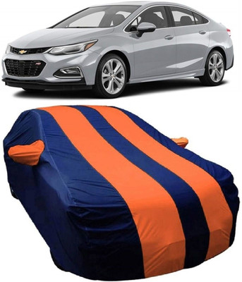 MoTRoX Car Cover For Chevrolet Cruze (With Mirror Pockets)(Blue, Orange)